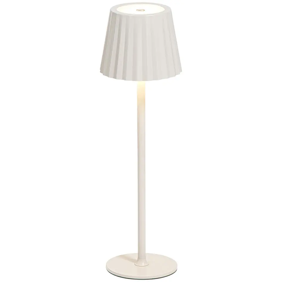 Tafellamp Scotti offwhite USB LED