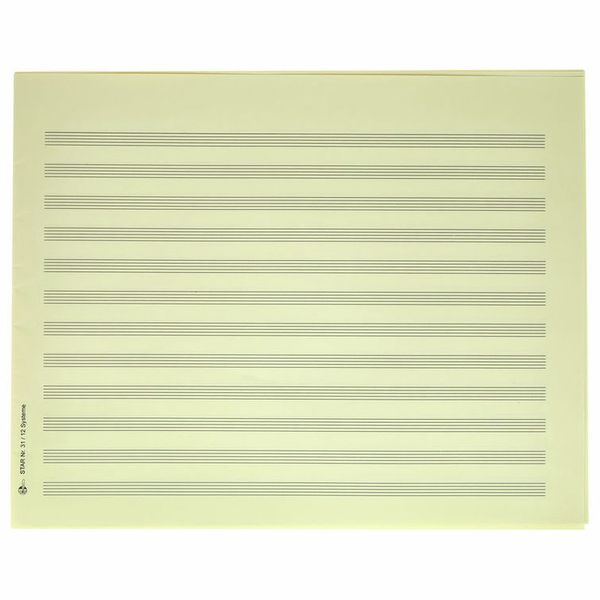 Star Sheet Music Paper Quart 8 mm