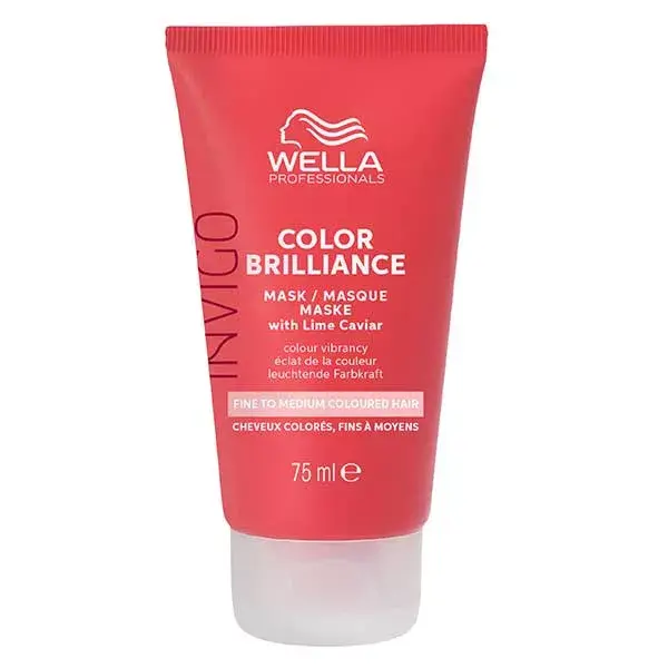 Máscara Capilar Wella Professionals Invigo Color Brilliance para Cabelos Finos a Médios Coloridos 75ml