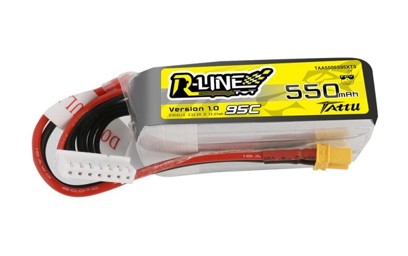 RC-Akku LiPo 550 mAh 22.2 V 95C R-Line6S LiPo mit XT30 Stecker