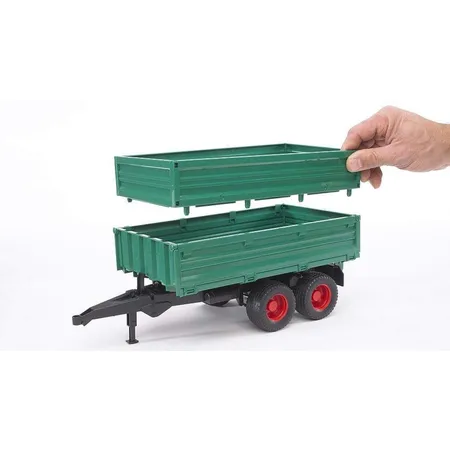 BRUDER® Tandemachs-Transportanhänger mit Aufsteckbordwand