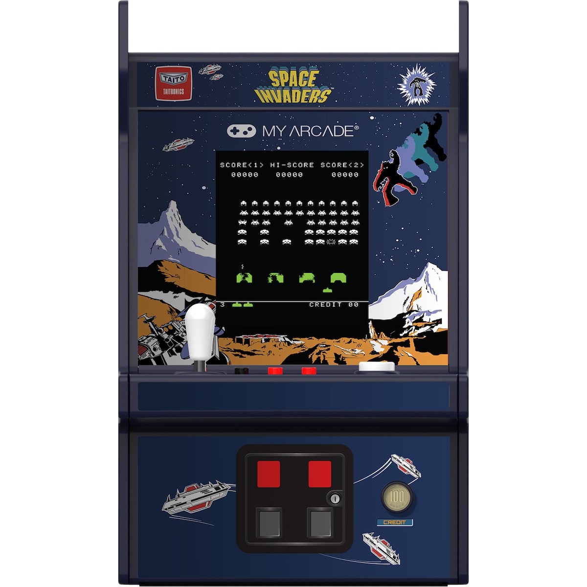 My Arcade Micro Player Pro 6,75” Space Invaders retro spillkonsoll
