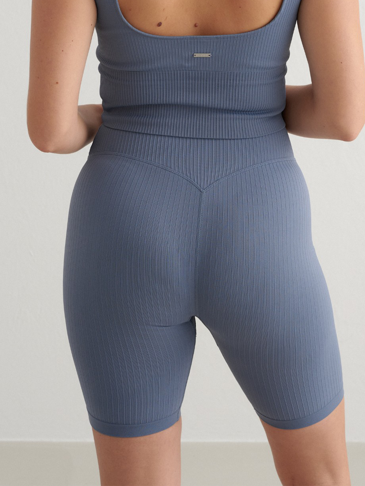 Ribbed Seamless Biker Shorts