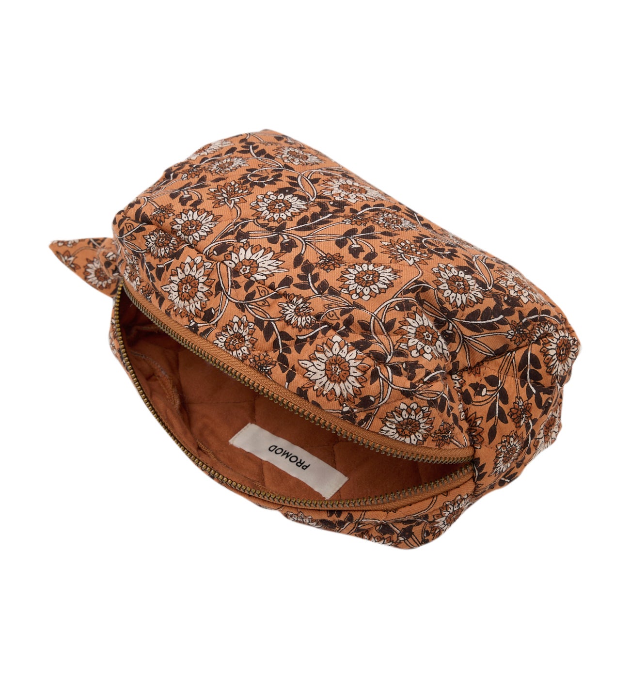 Trousse matelassée Femme - Camel