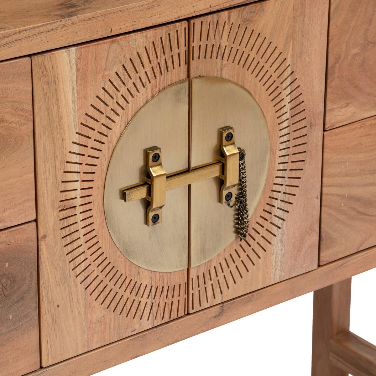 CONSOLE 2 PORTES 4 TIROIRS JILING