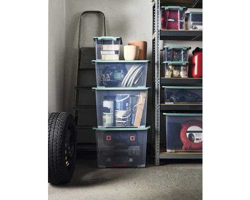 Rotho box met deksel Evo Safe 11 l transparant 28,3x16x28,3 cm