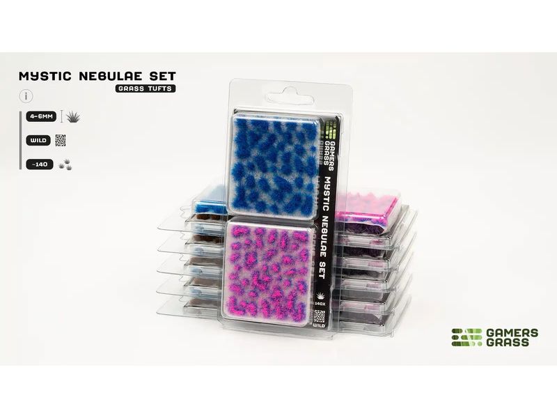 GamersGrass Tufts Wild Mystic Nebulae Set Hochwertiges Basingset für den Gelände- und Miniaturenbau