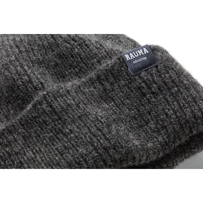Unisex-Strickmütze Rippe, Anthrazit