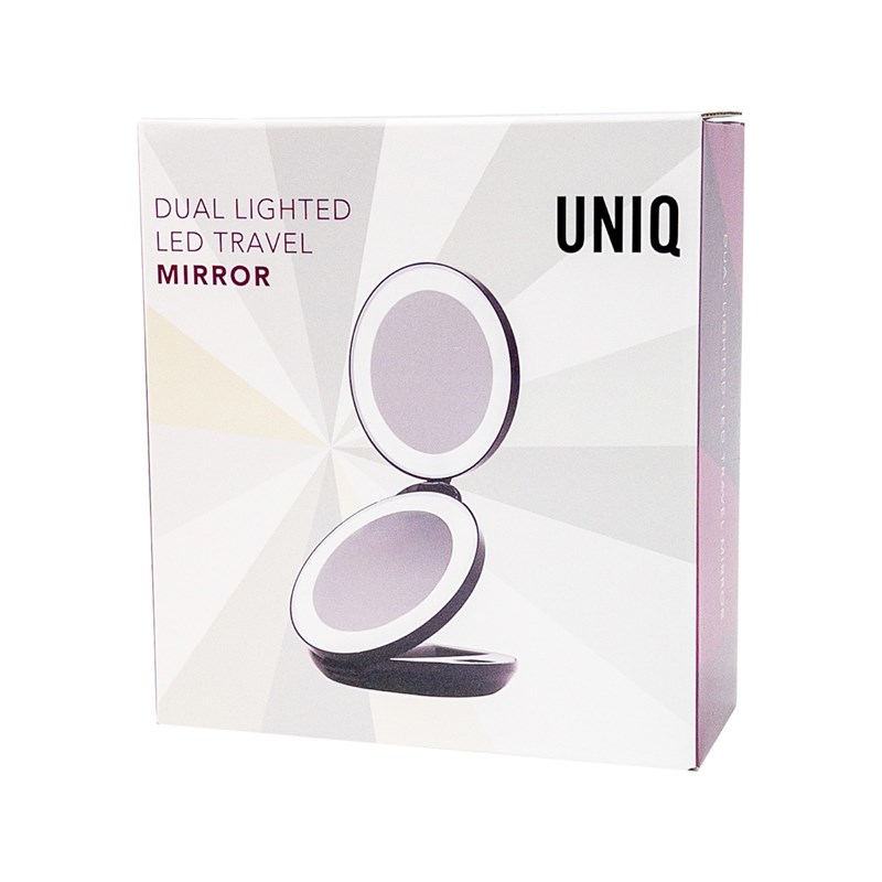UNIQ<br>Rejsespejl med dobbelt oplysni