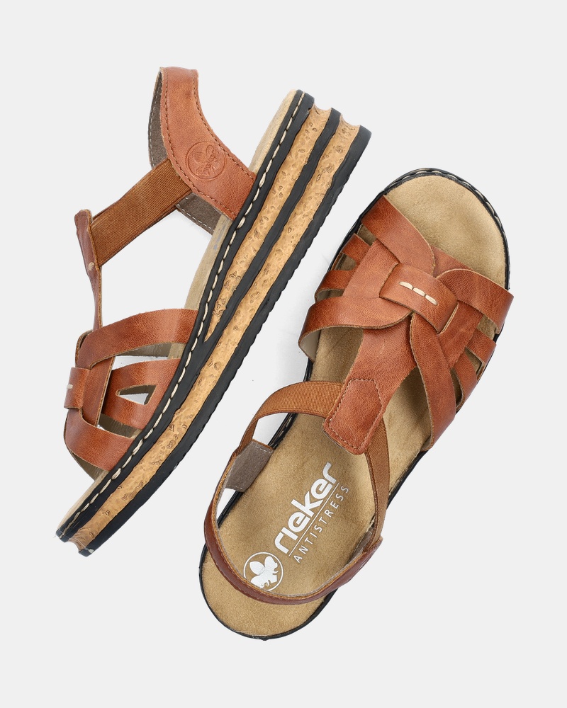 Rieker Sandalen  - cognac