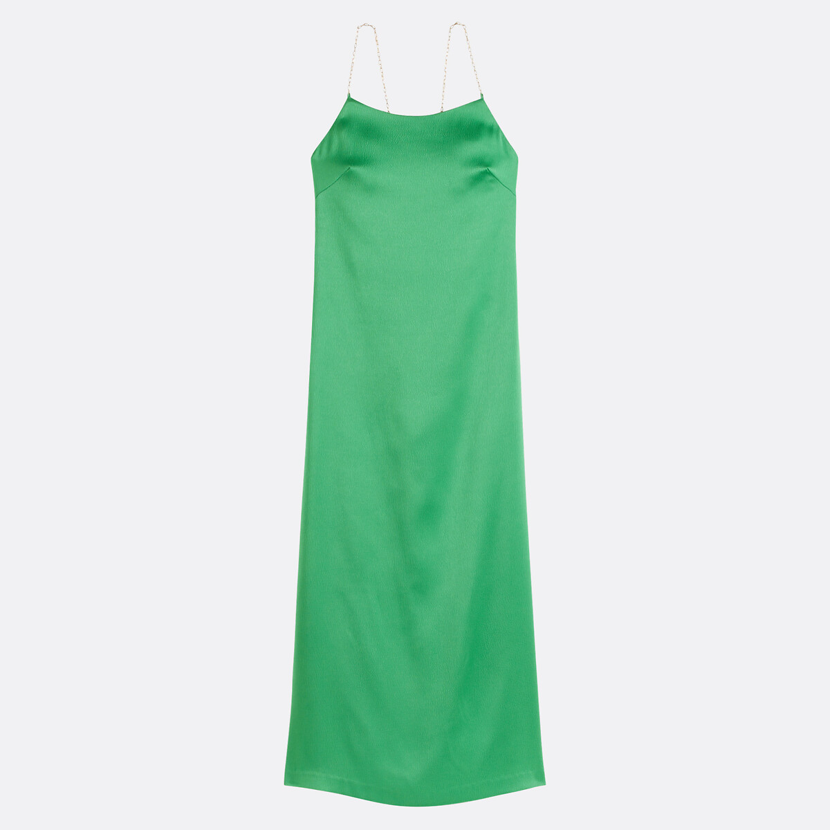 SUNCOO<br>Vestido longo com alças delicadas de corrente, CYRILLE