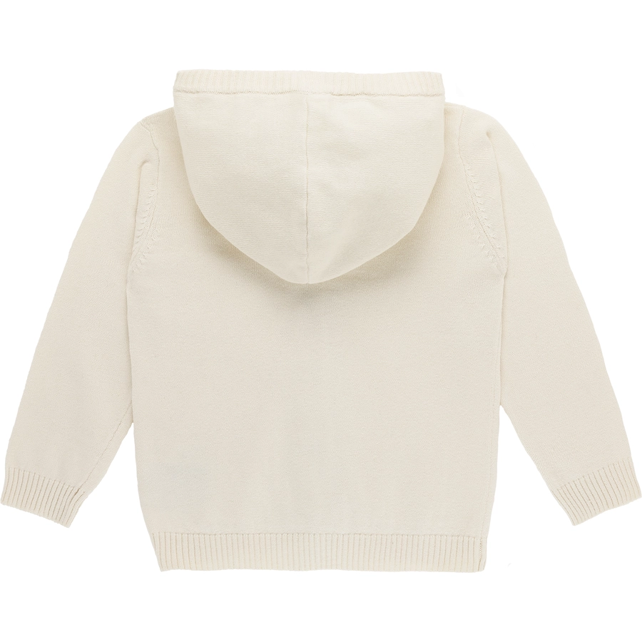 kindsgard Strickjacke mit Kapuze strikka creme