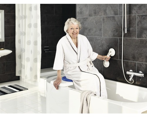 Reiszuignap met 2 zuignappen, premium wit