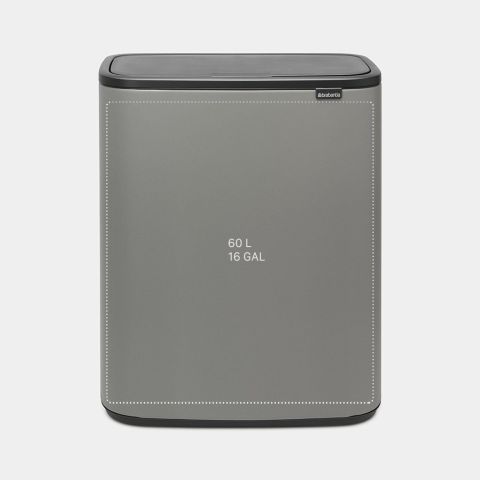 Bo Touch Bin 60 liter - Mineral Concrete Grey