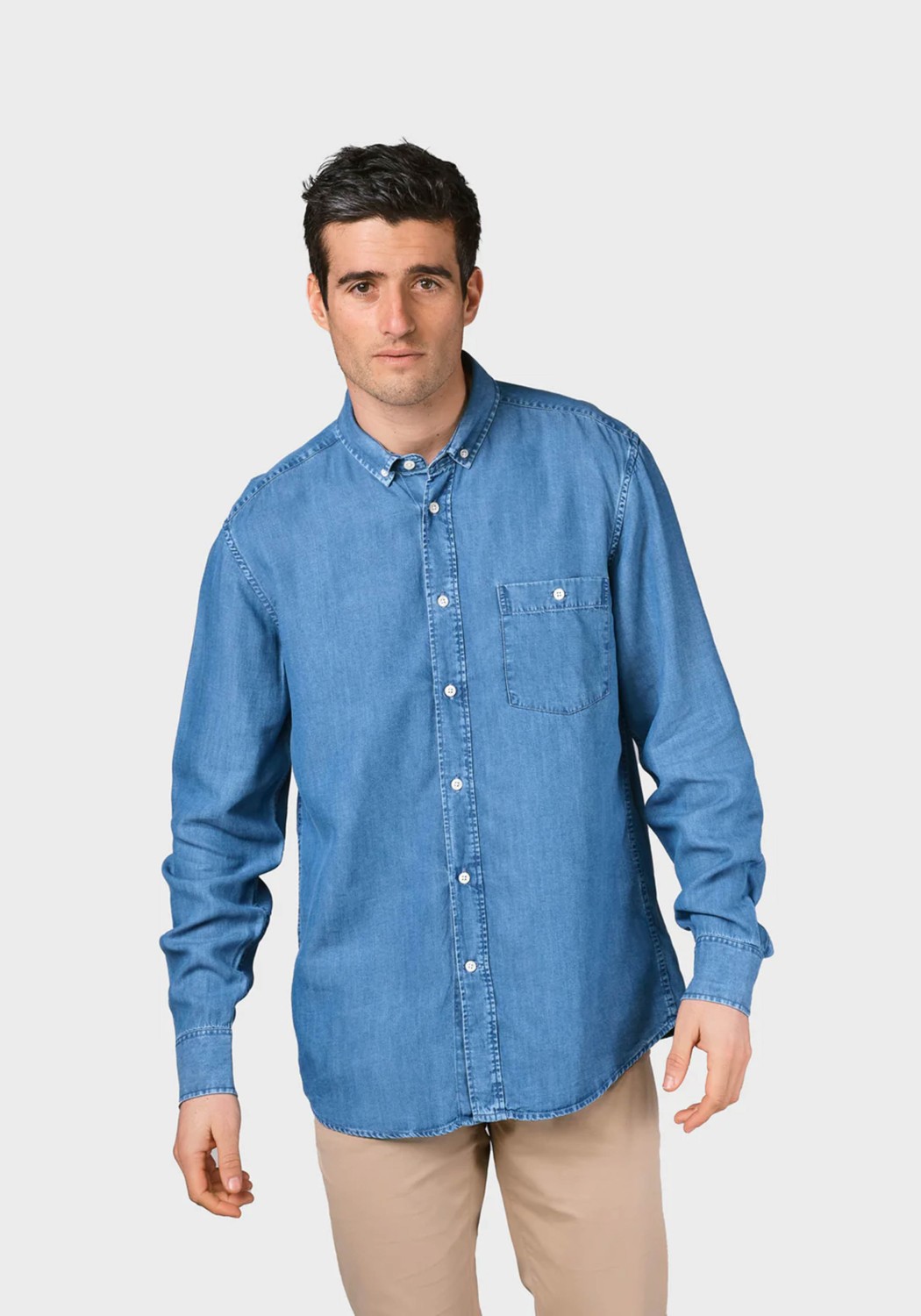 Klitmøller Collective Hemd Klitmøller Collective Benjamin Linen Pale Green | RRREVOLVE