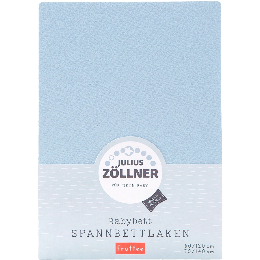 JULIUS ZÖLLNER Spannbetttuch Frottee hellblau