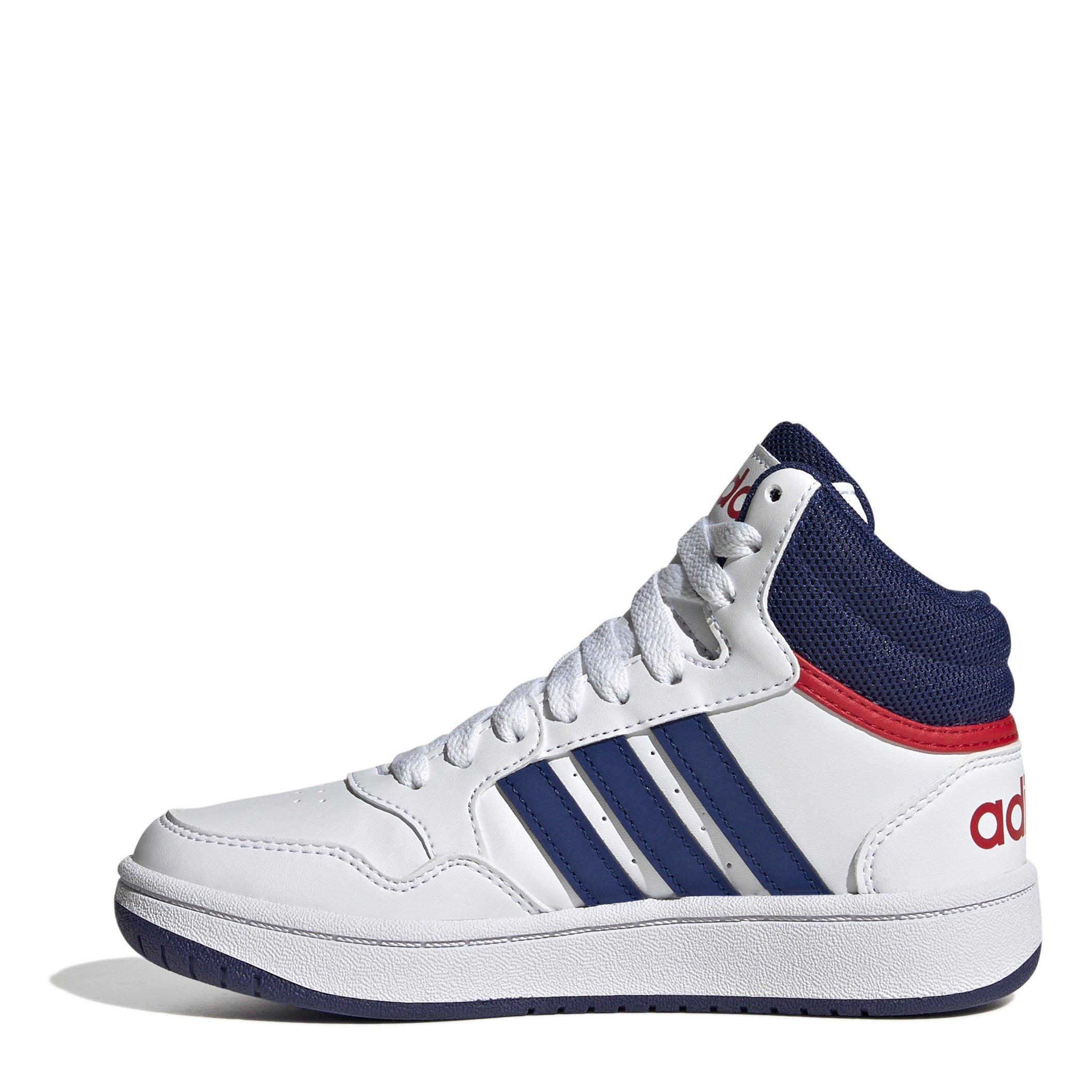 adidas Hoops Mid High Tops Junior Boys