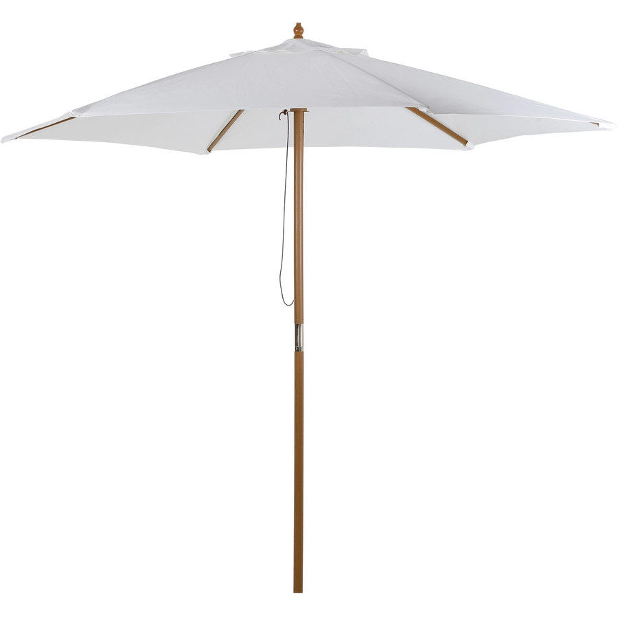 Outsunny Sonnenschirm 3-stufig verstellbar cremeweiß