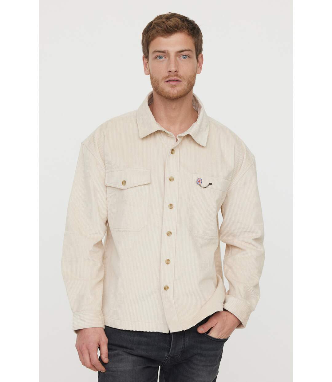 Surchemise manches longues coton overshirt DRENA