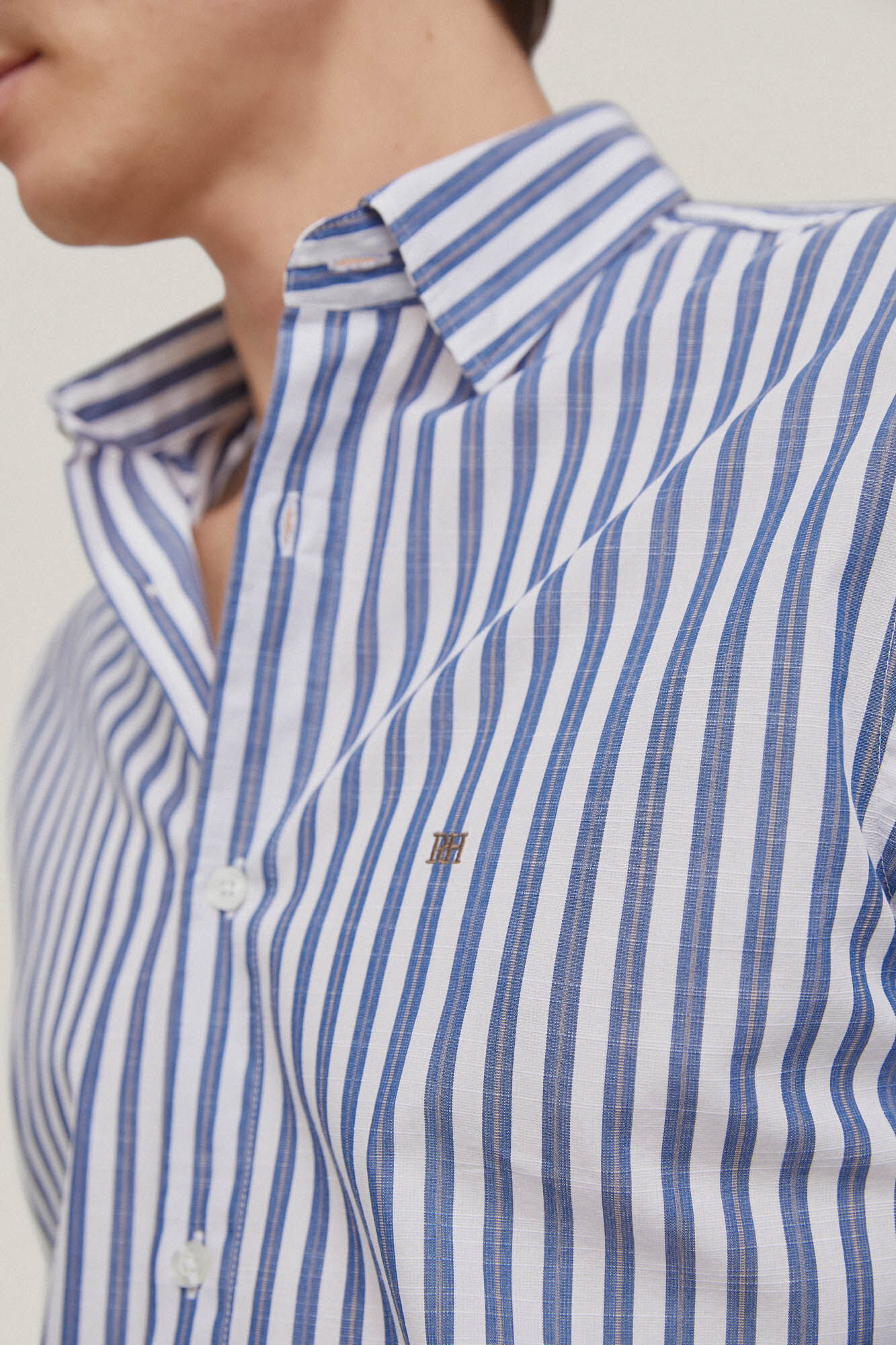 Camisa listrada - Azul