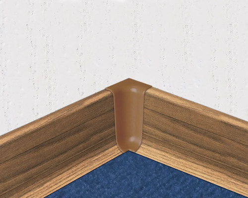 Binnenhoeken voor het vastklemmen van plinten met kabelgoot, beuken, 50 mm