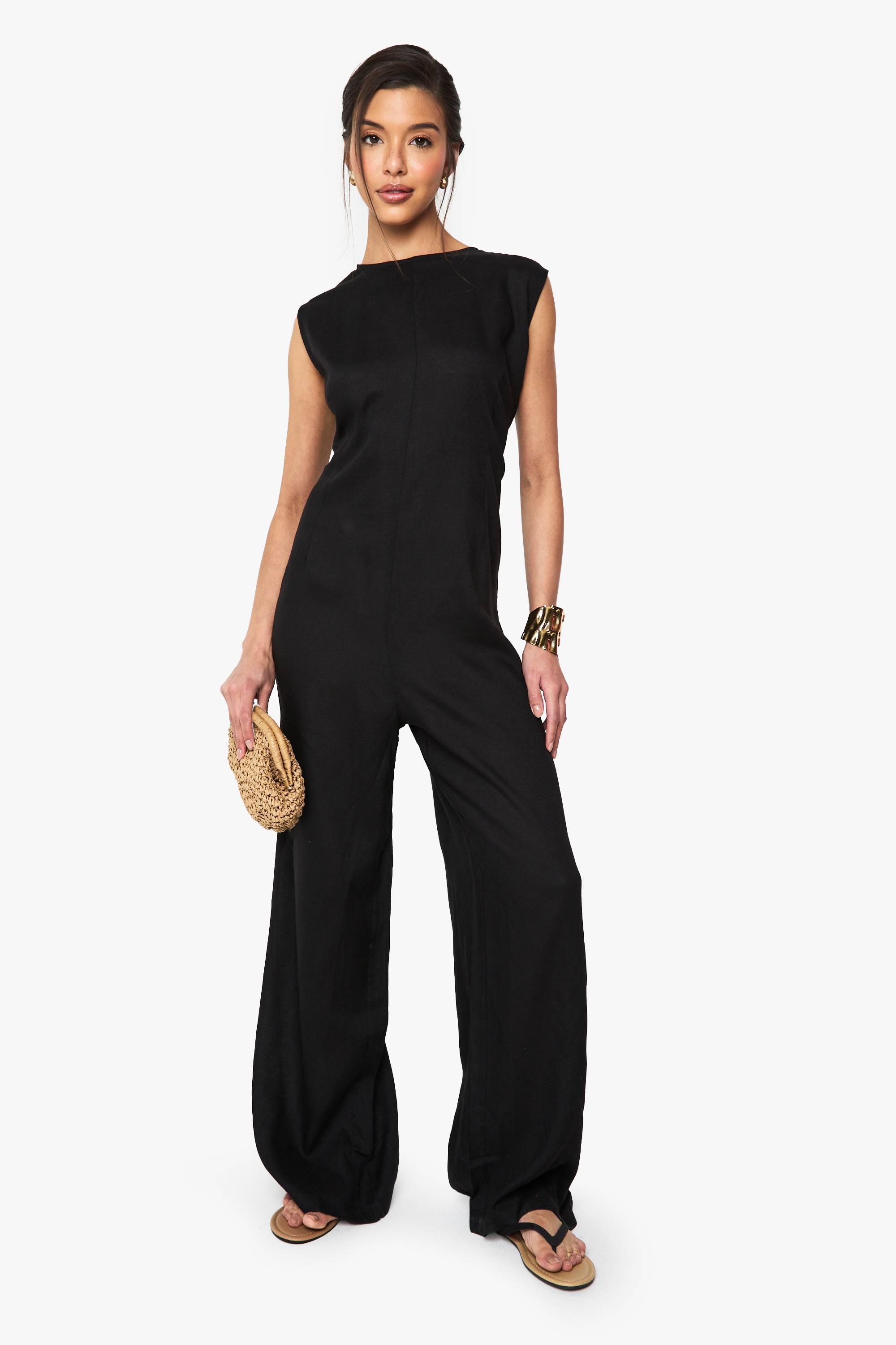 boohoo Combinaison sans manches en lin