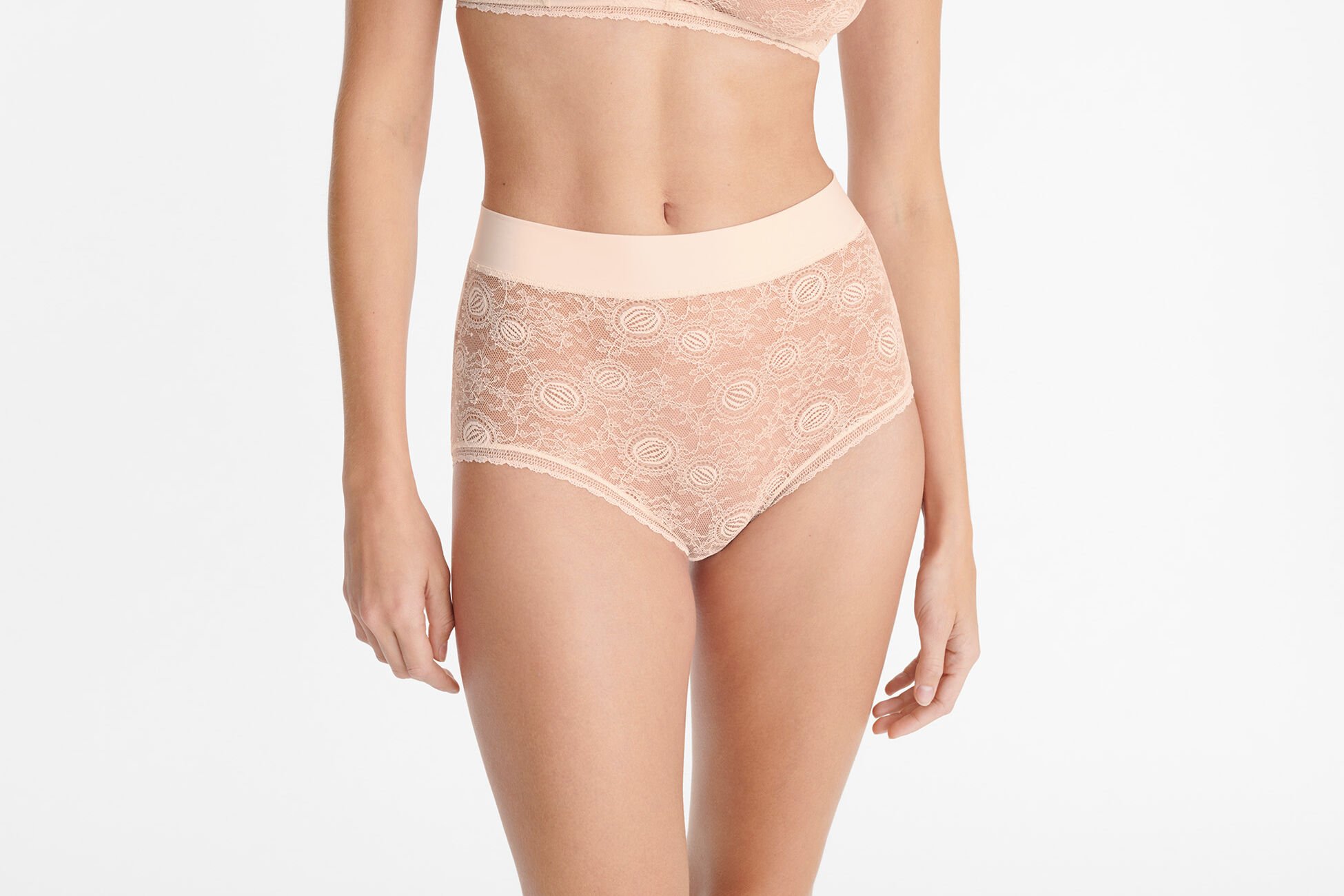 Quartz Culotte taille haute ECUME ROSE