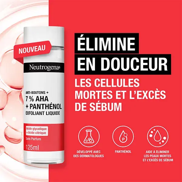 Neutrogena Anti-Boutons + Exfoliant Visage Peaux à Tendance Acnéique 125ml