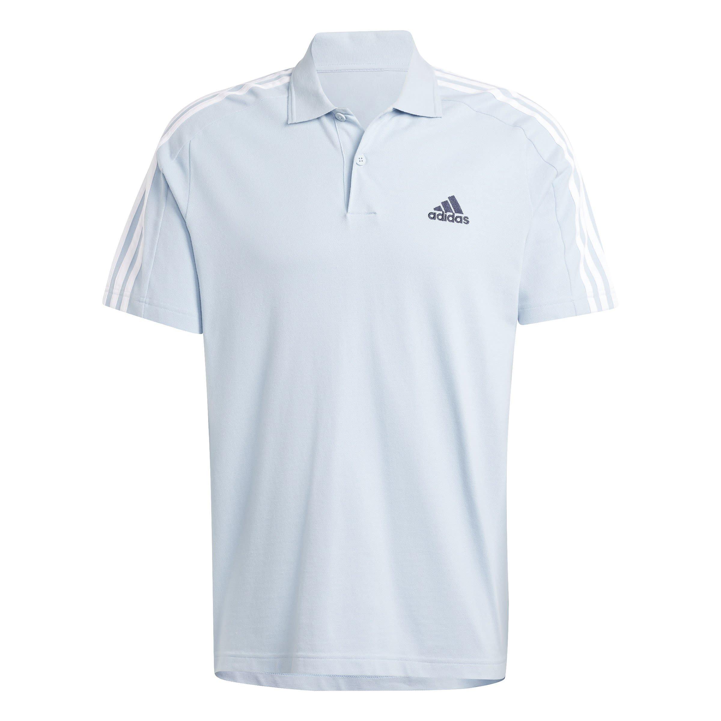 adidas Essentials Mens Cotton 3-Stripes Polo Shirt
