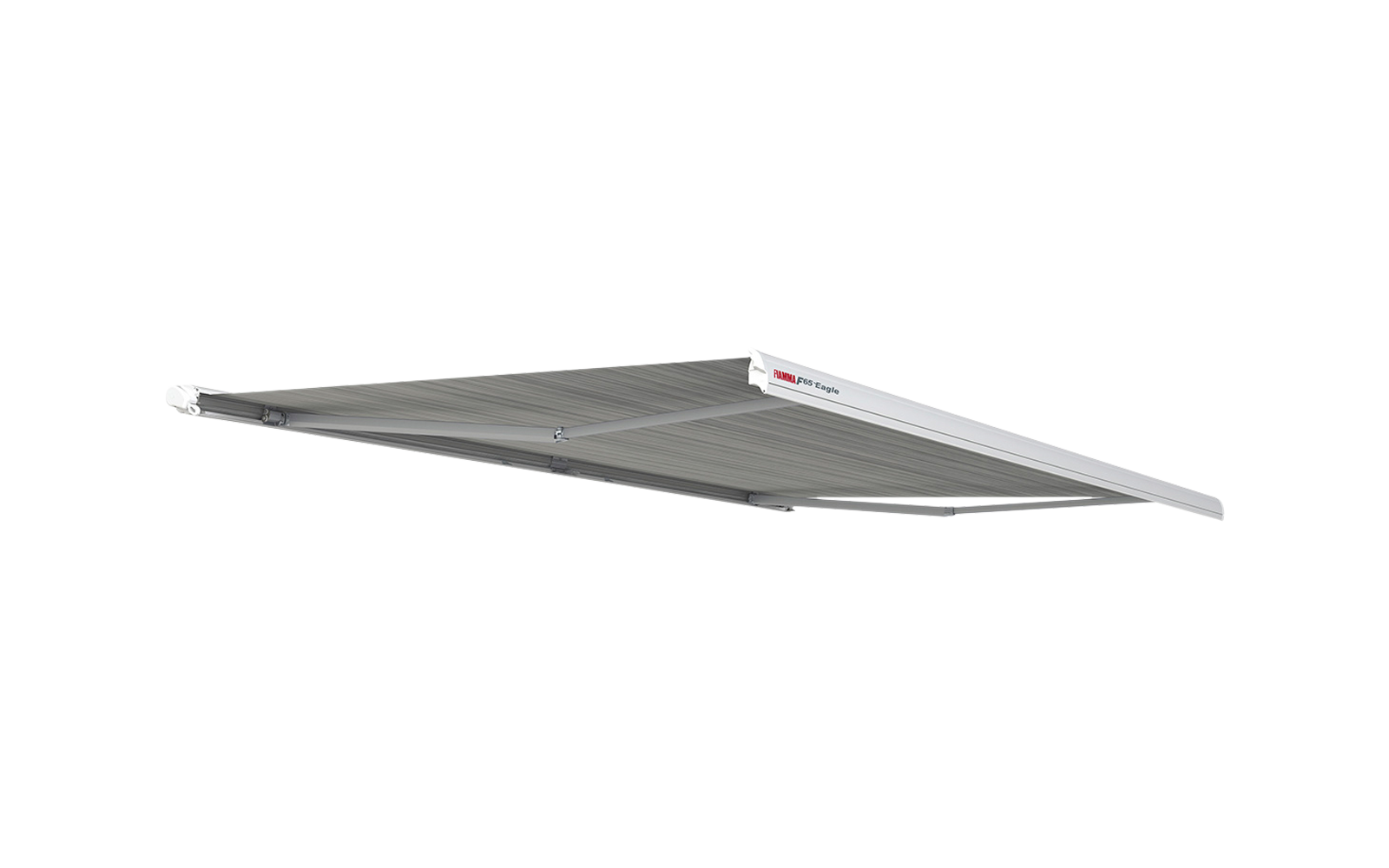 Fiamma F65eagle 400 Markise mit Motor Tuchfarbe Royal Grey 420 cm Gehäusefarbe Polar White