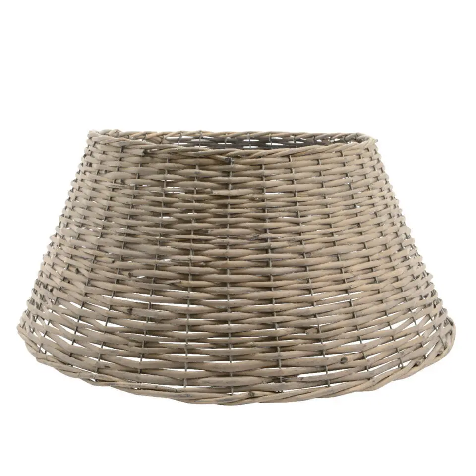 Decoris Kerstboomrok/mand - bruin - wilg hout - D70 x H28 cm