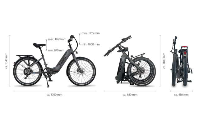 Blaupunkt Fridel faltbares E-Bike 24 Zoll 250W