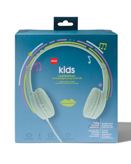 casque enfant avec limitation du volume menthe