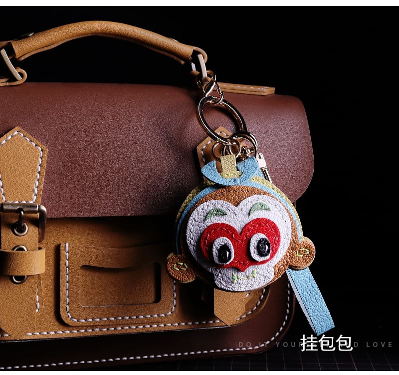 Masoom - Monkey King tashanger van echt leer / DIY-pakket (verschillende ontwerpen)