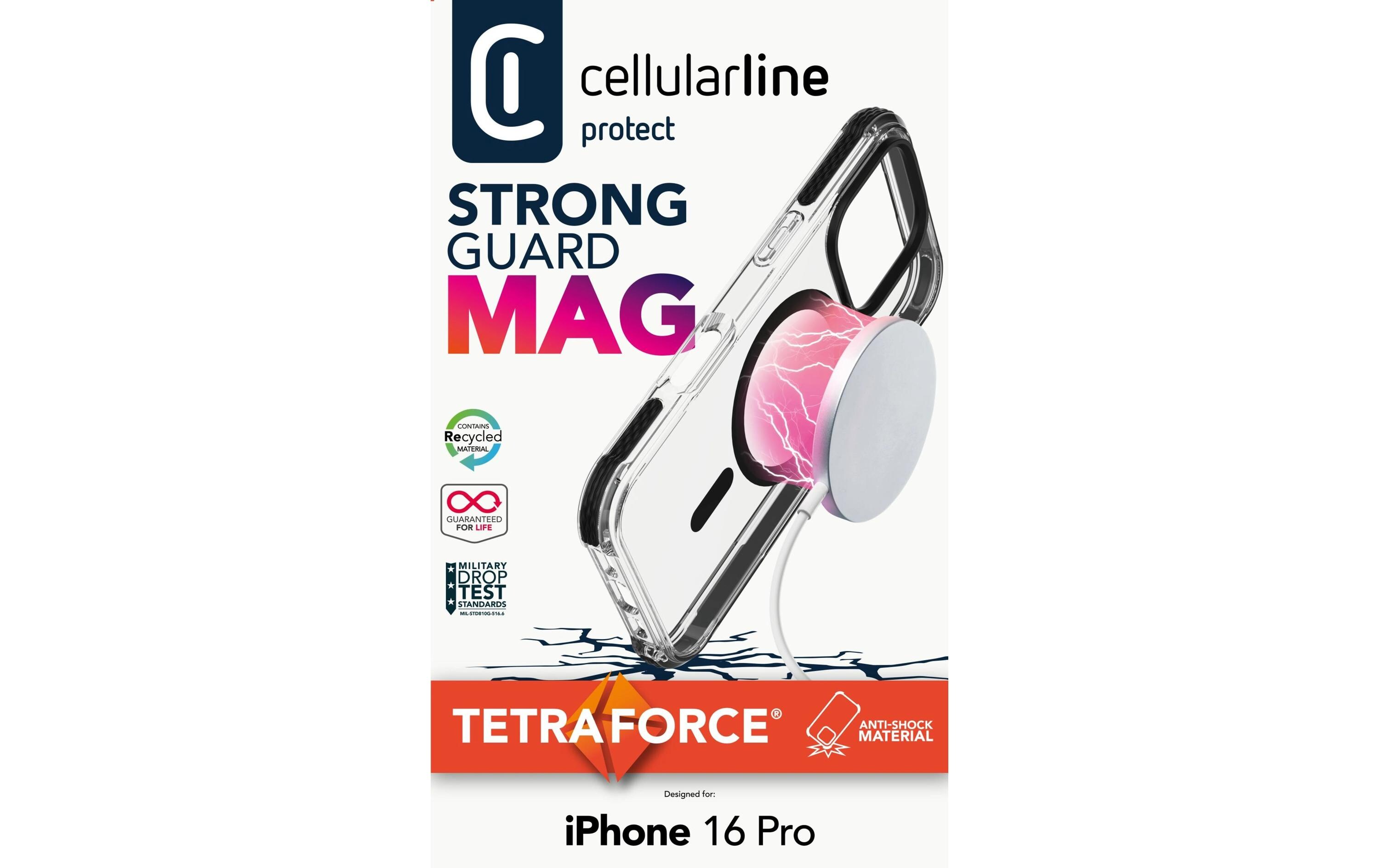 Back Cover Strong Guard iPhone 16 Pro TransparentMagSafe-Schutzhülle Schutzhülle für das Apple iPhone 16 Pro