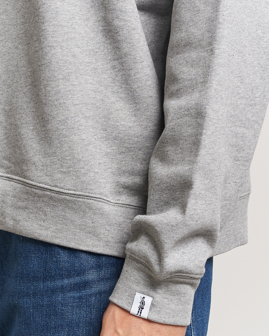 Mackintosh Dandyman Zip Sweat Grey Melange