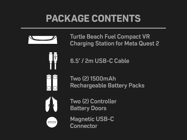 Turtle Beach Turtle Beach Fuel Compact VR Charger for Meta Quest 2
