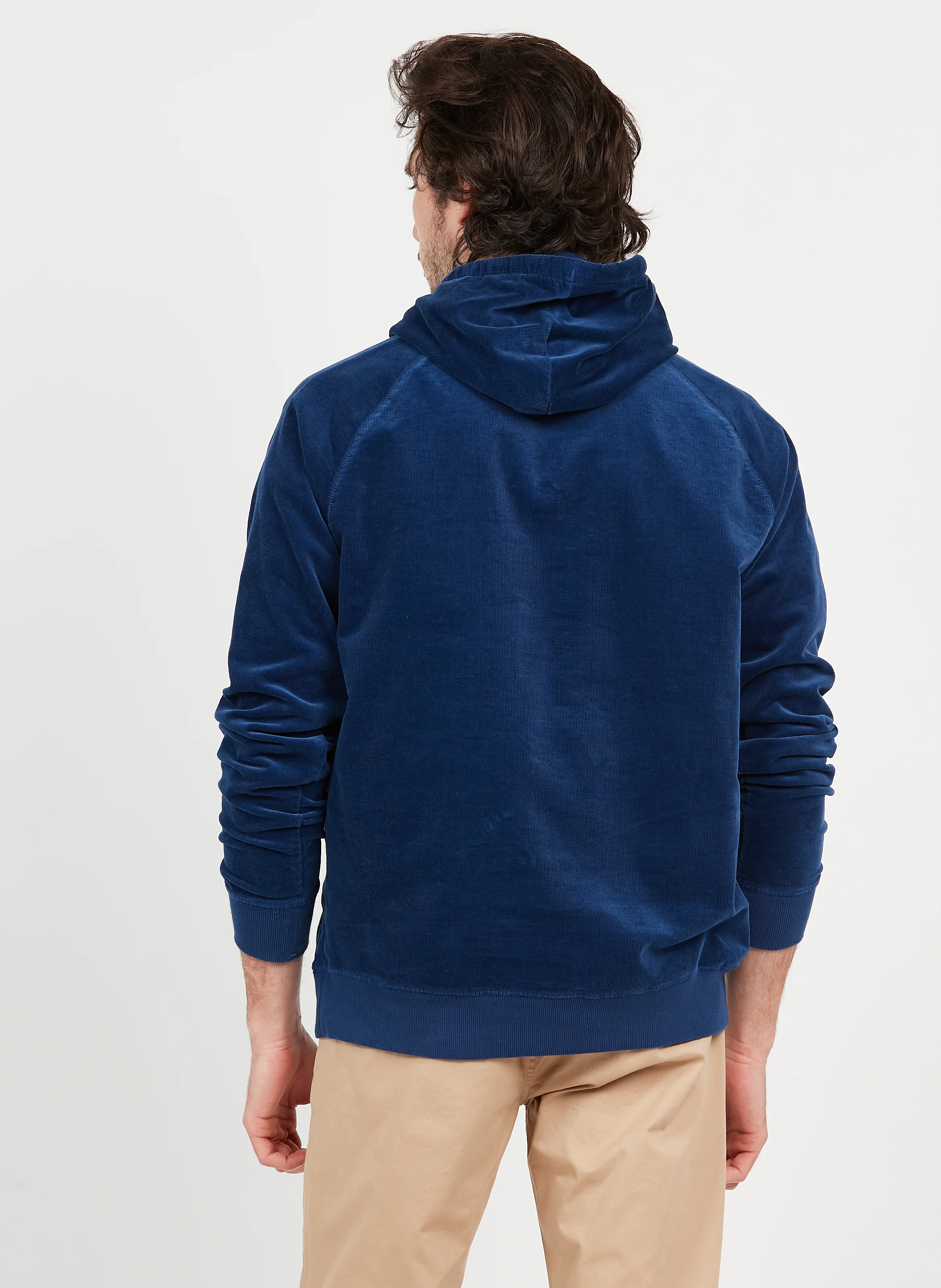 Sweat à capuche en coton organique| Bleu