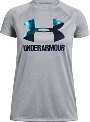 Under Armour Big Logo Tee Solid SS Treningsgenser, Steel