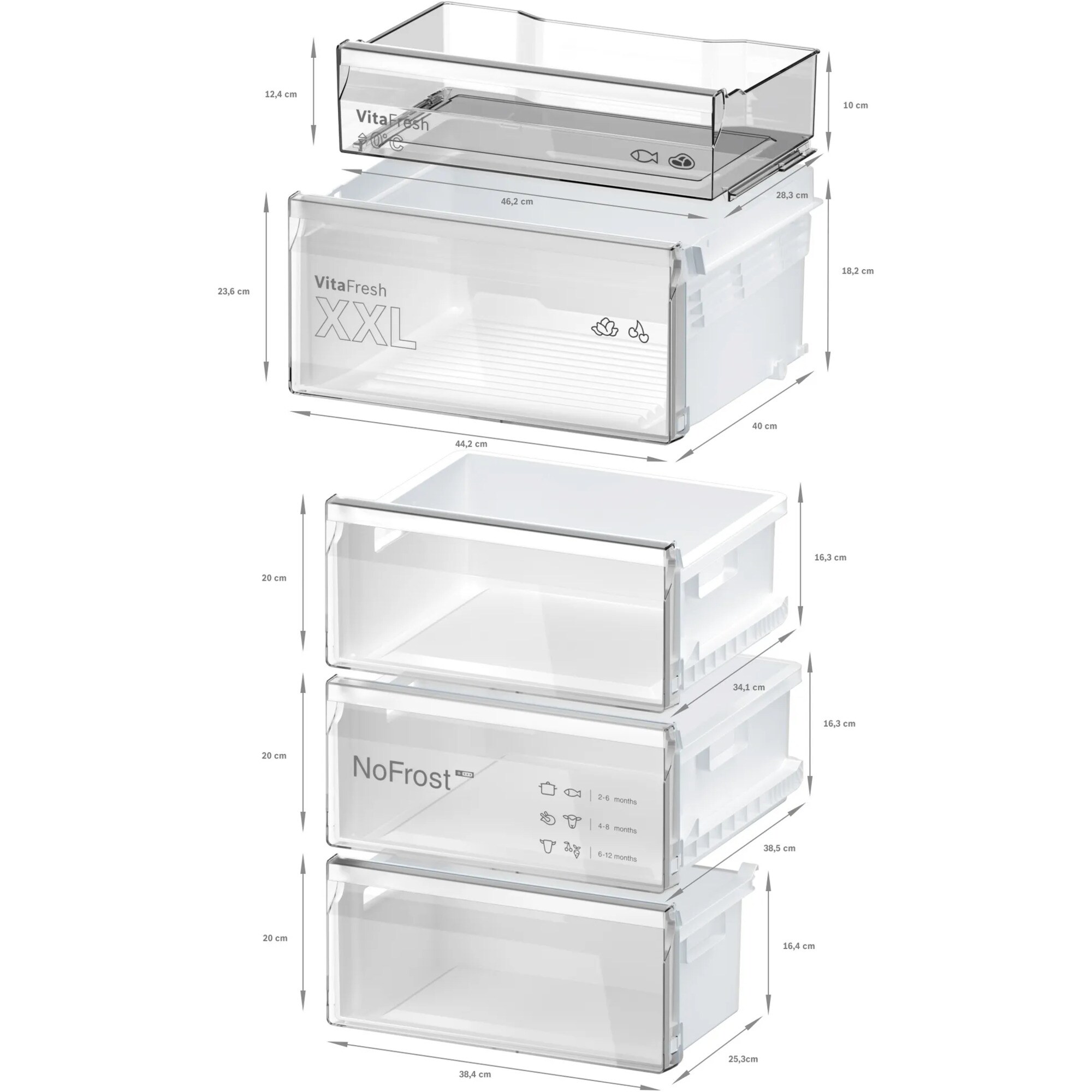 Bosch Kühl-/Gefrierkombination KGN392IBF Serie 4
