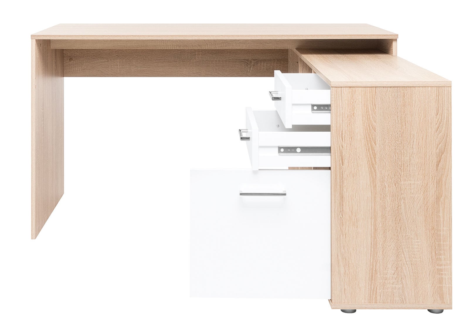 Winkelschreibtisch LONDON 139 x 136 cm Sonoma Eiche braun