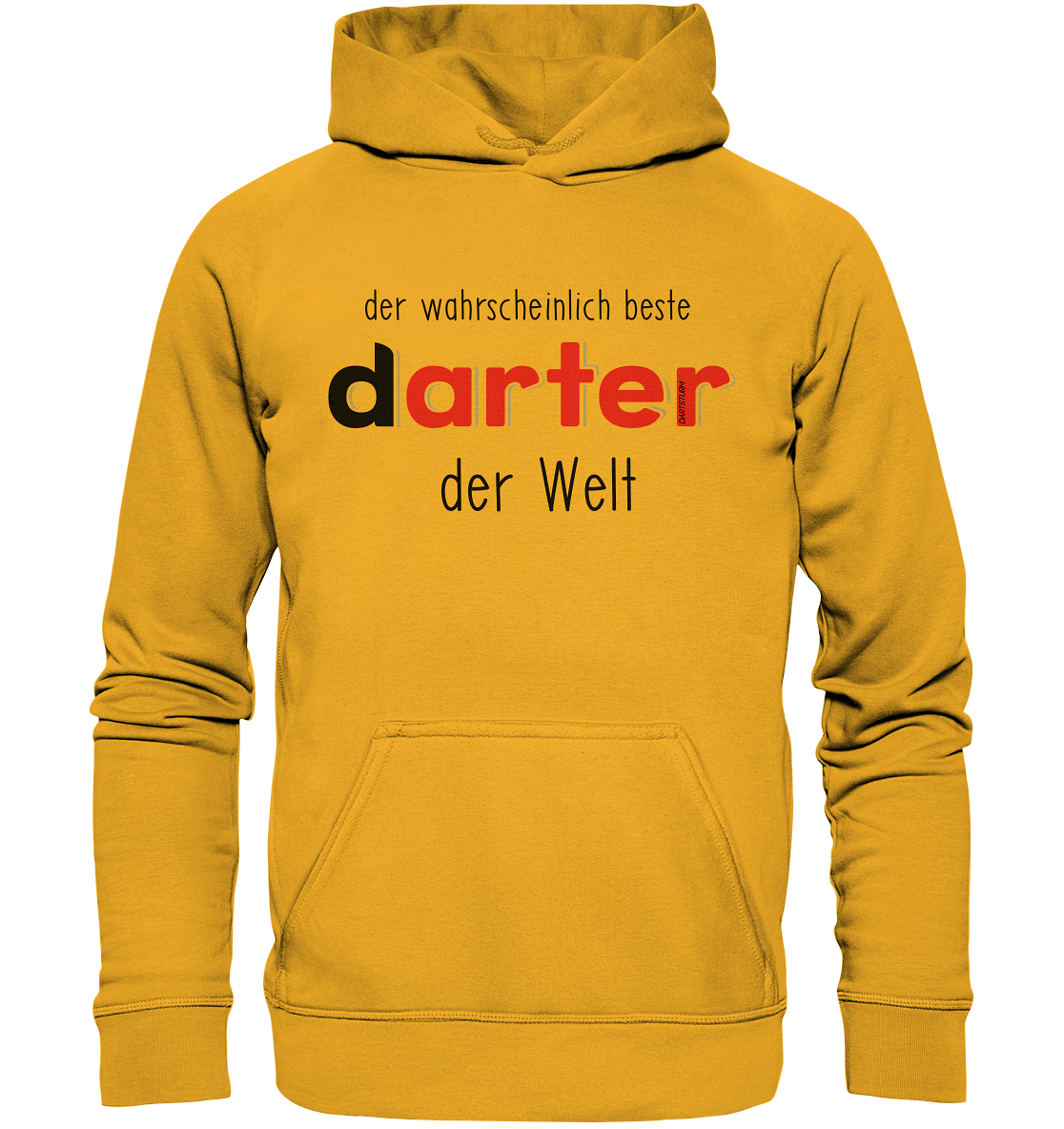 DartSturm - Der wahrscheinlich beste darter der Welt Schwarz - Basic Unisex Hoodie