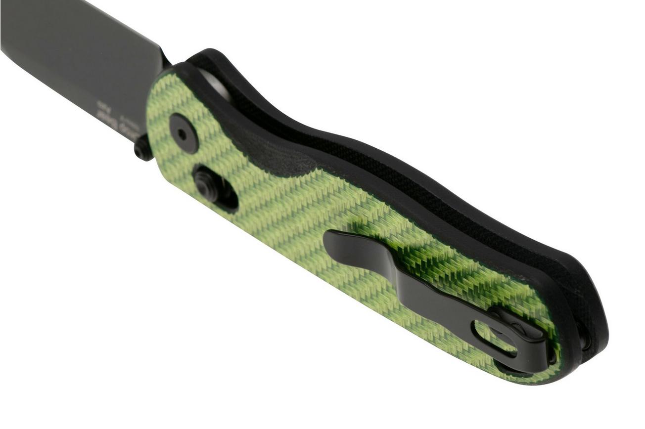 Kizer Vanguard Drop Bear V3619A4 Black Nitro V, G10 Green Carbon Fiber, zakmes, Azo design