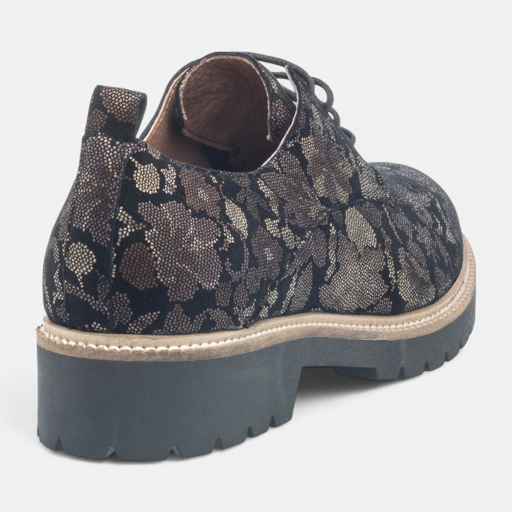 Derbies Femme en cuir multicolore