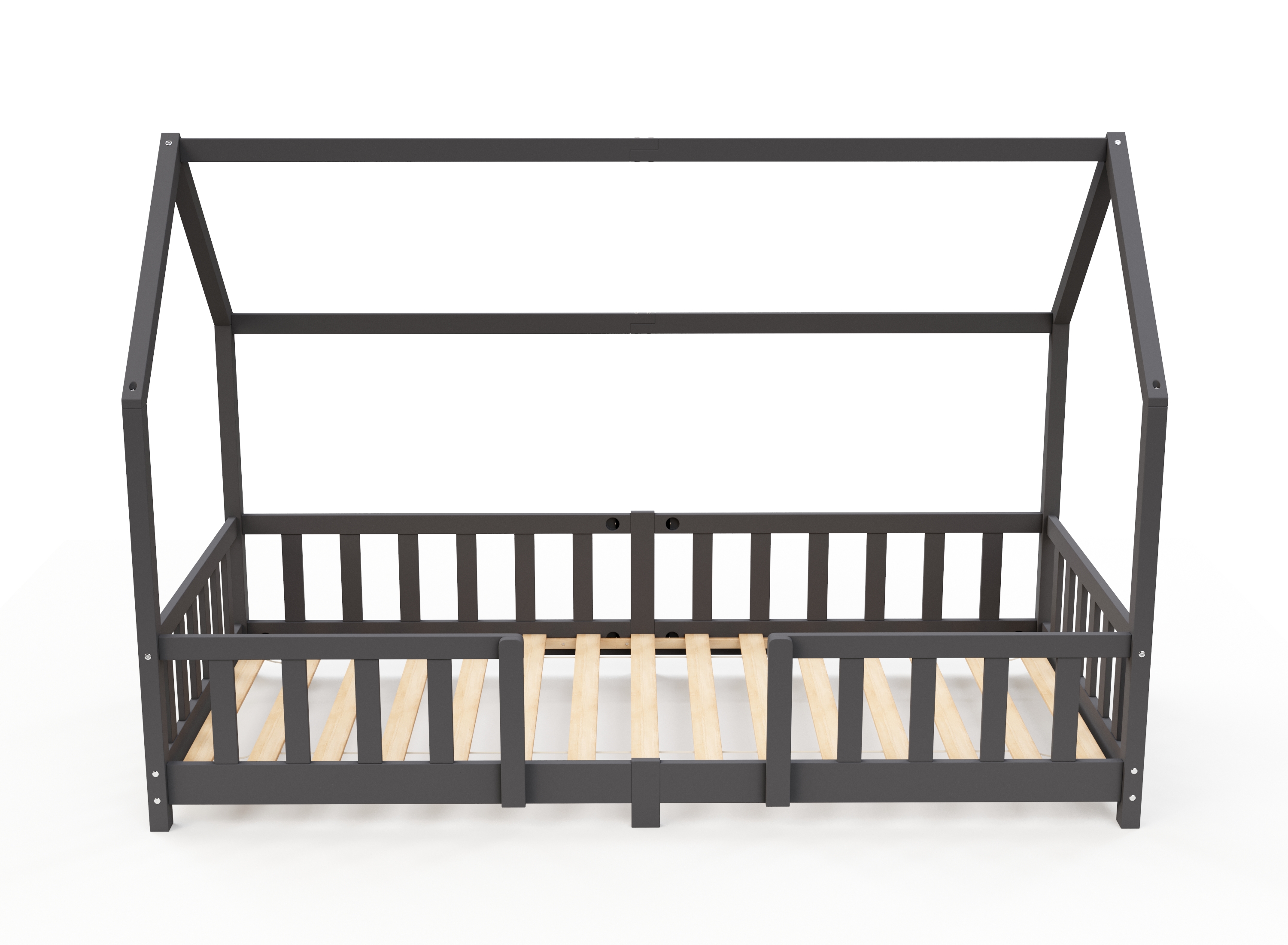 Kinderbett MAISON 90 x 200 cm anthrazit