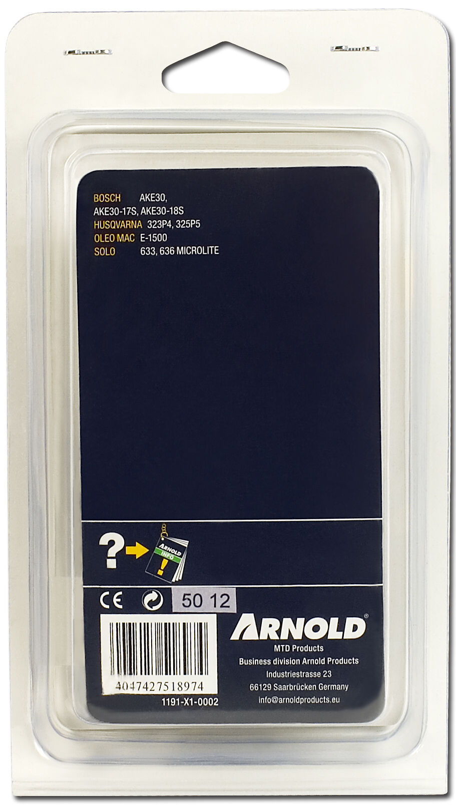 Arnold AK35 3/8 1.1mm 45 schakels - Zaagketting - Sat Mar 08 00:00:00 CET 2025