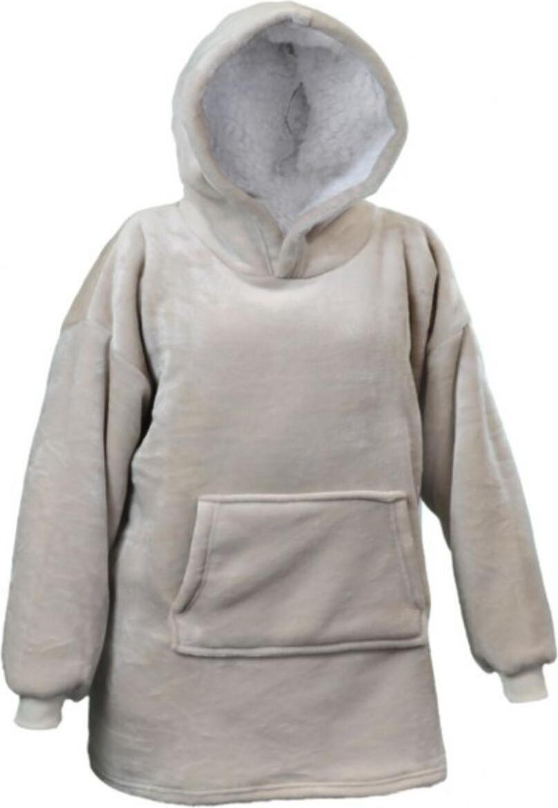 Unique Living hoodie Emma lichtgrijs onesize