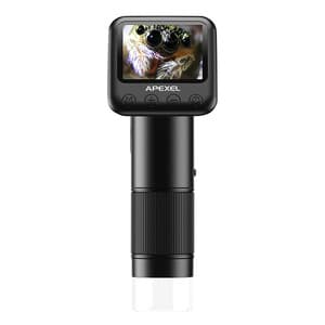 APEXEL APL-MS008 LCD digitalt mikroskop (svart)