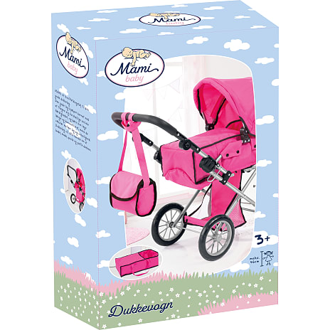 Mami Baby City Star dukkevogn - pink