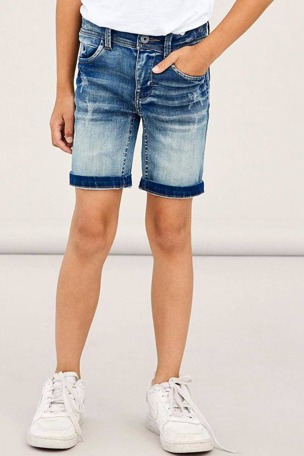NAME IT slim fit jeans bermuda NKMTHEO stonewashed